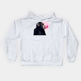 monkey make bubble Kids Hoodie